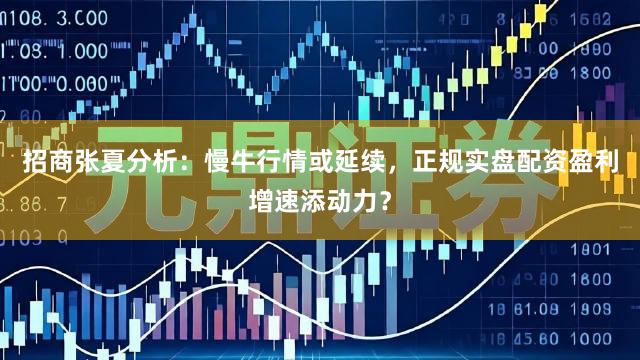 招商张夏分析：慢牛行情或延续，正规实盘配资盈利增速添动力？
