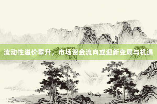 流动性溢价攀升,市场资金流向或迎新变局与机遇