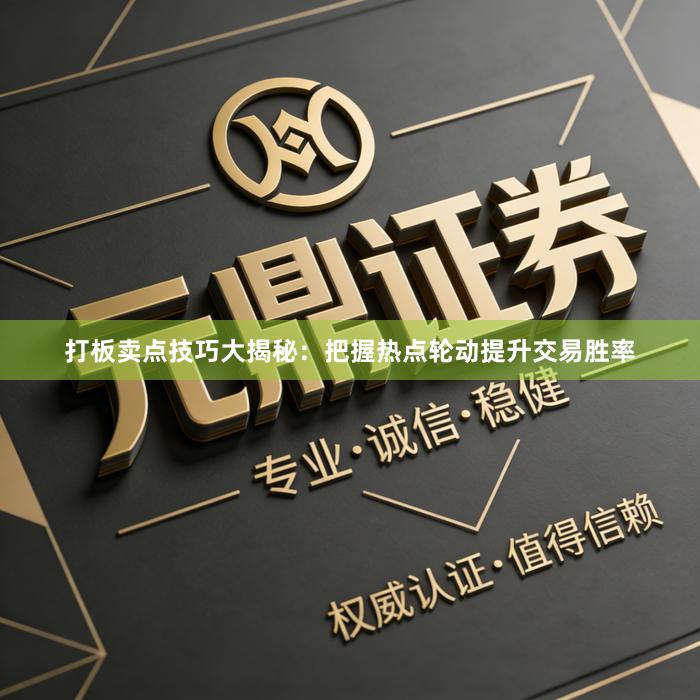 打板卖点技巧大揭秘：把握热点轮动提升交易胜率