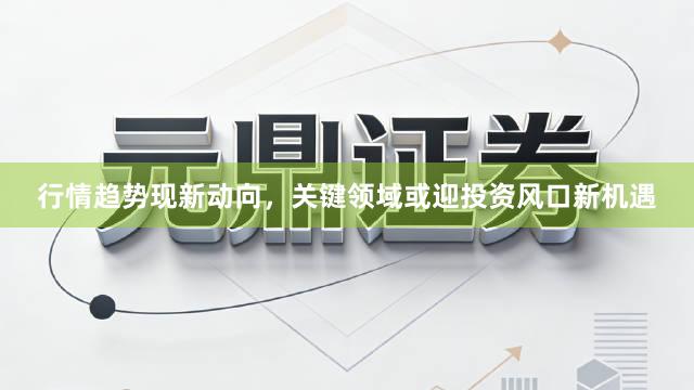 行情趋势现新动向，关键领域或迎投资风口新机遇